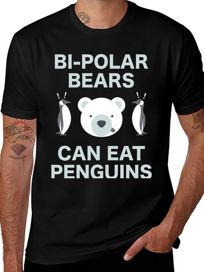 Bi-Polar Bears Eat Penguins Graphic T-Shirt