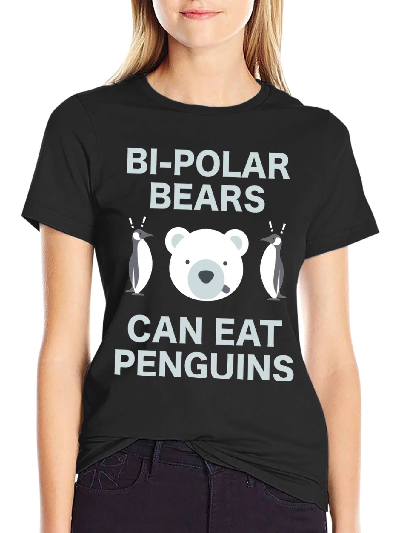 Bi-Polar Bears Eat Penguins Graphic T-Shirt