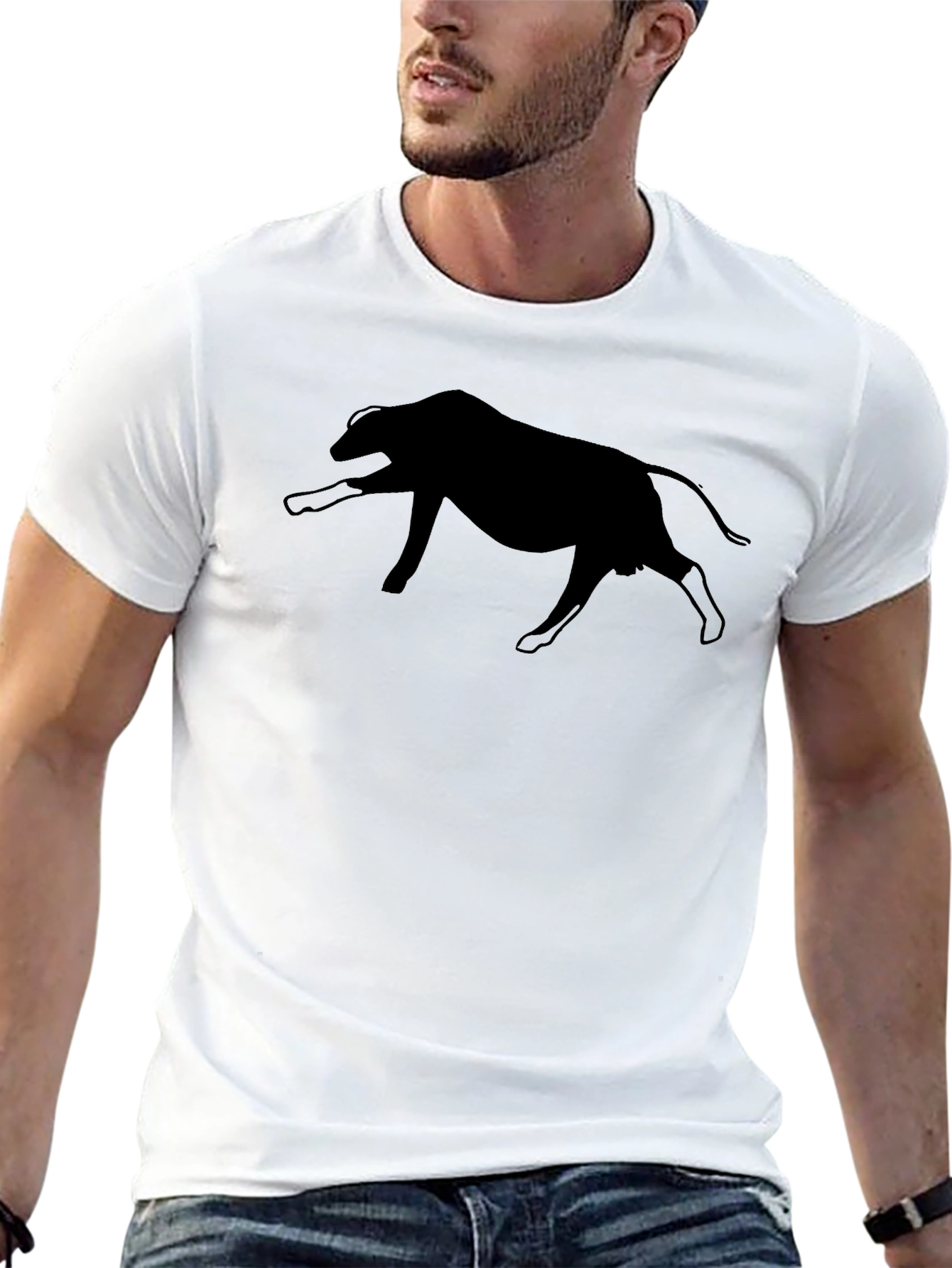 Black Bull Silhouette Tee - Mens Graphic T-Shirt