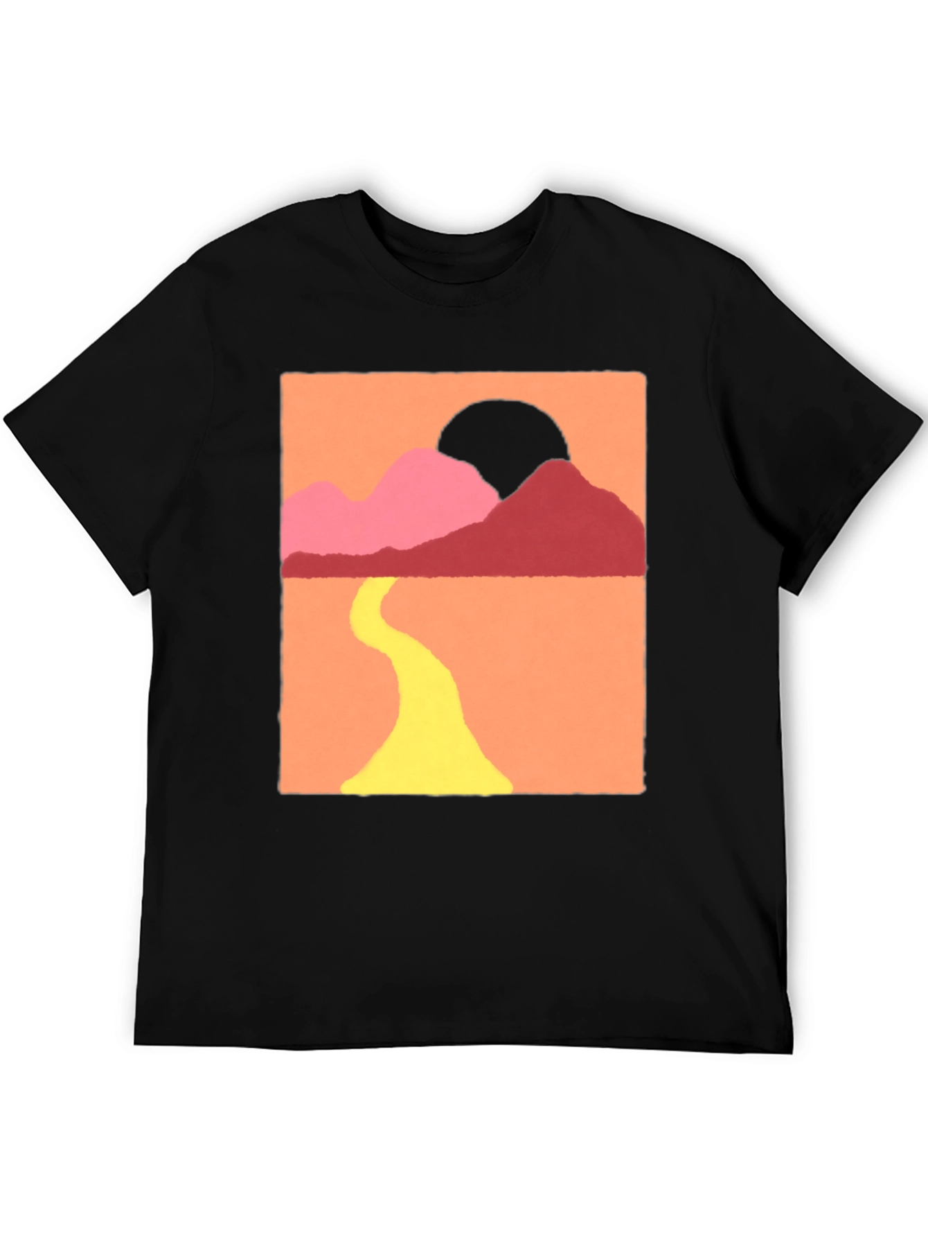 Sunset Mountain Graphic Tee - Stylish Comfort
