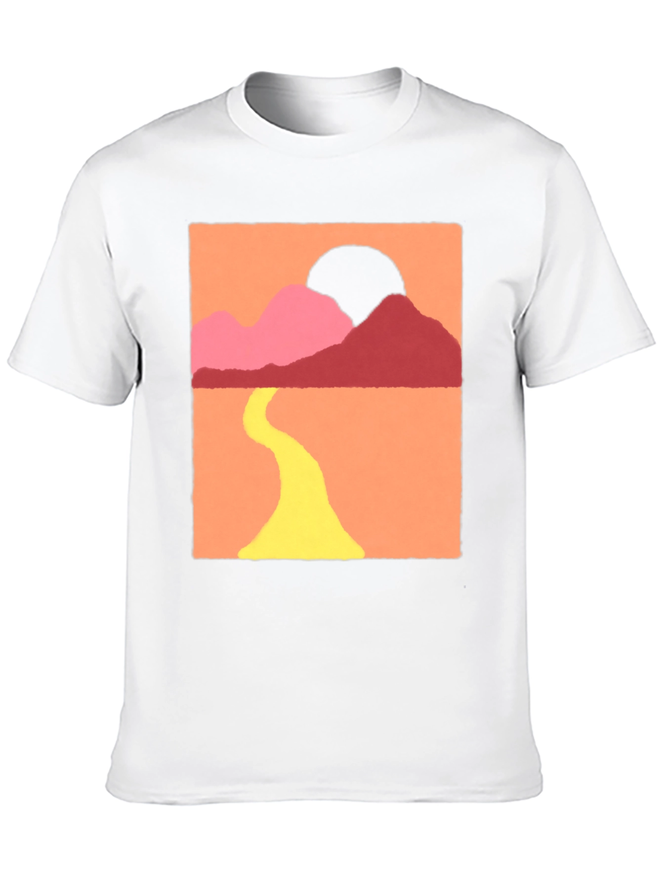 Sunset Mountain Graphic Tee - Stylish Comfort