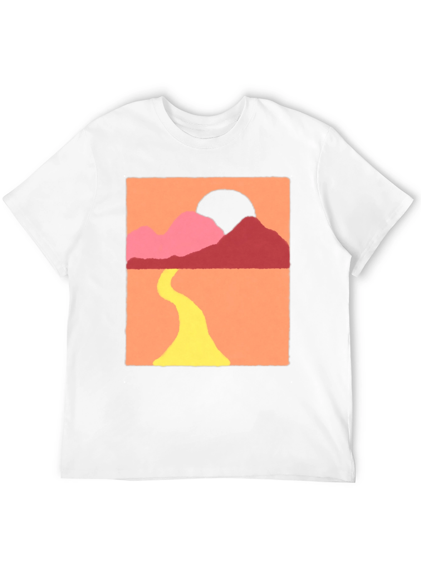 Sunset Mountain Graphic Tee - Stylish Comfort