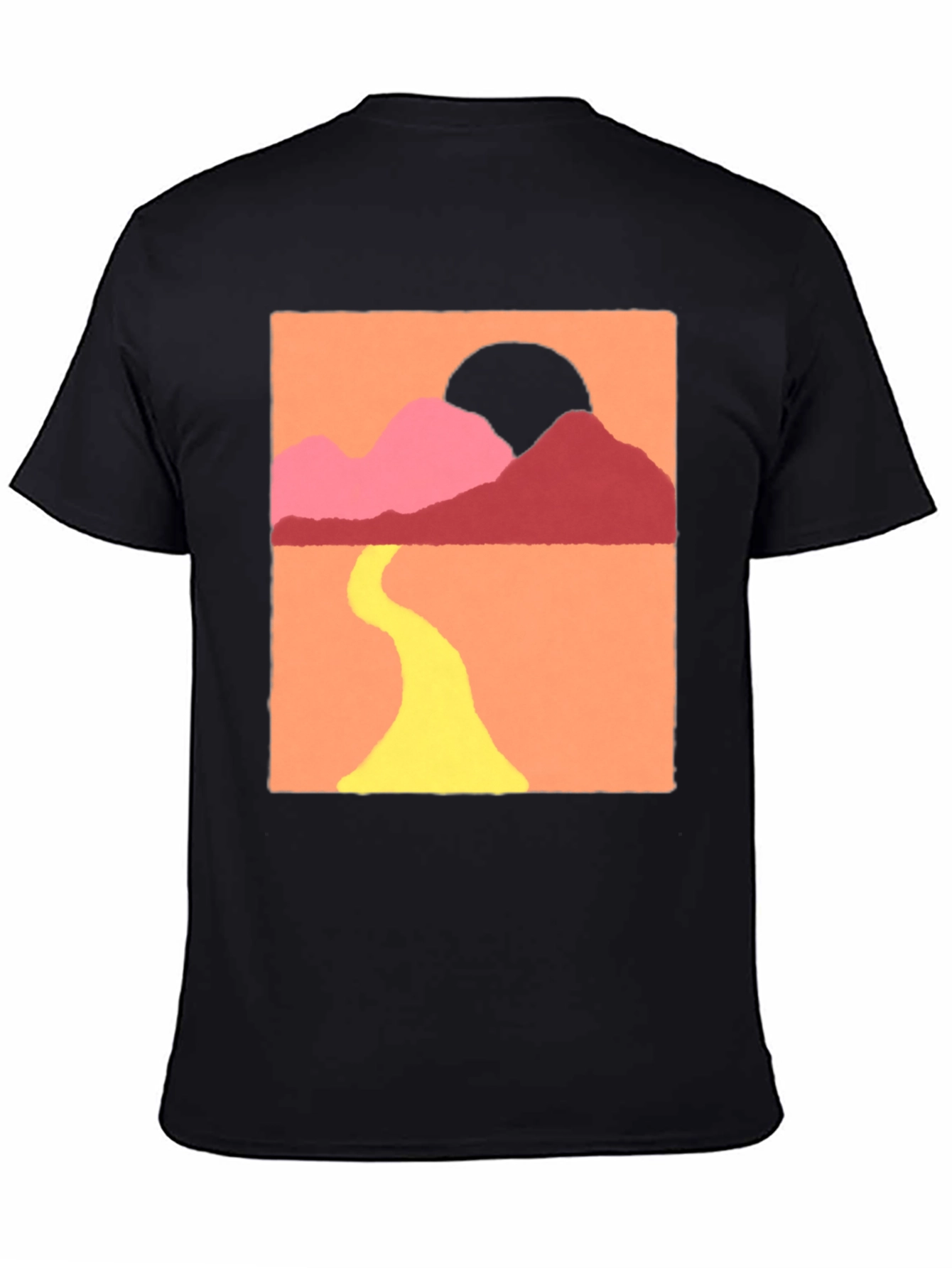 Sunset Mountain Graphic Tee - Stylish Comfort