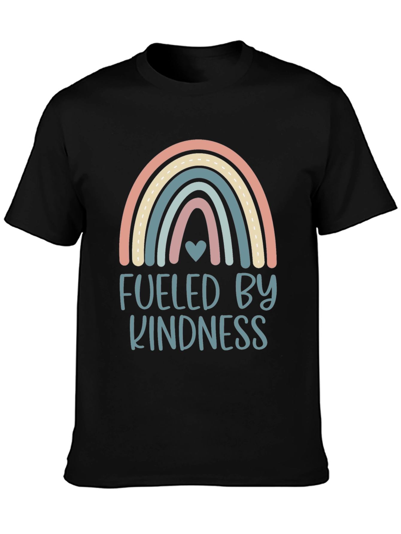 Kindness Fueled Rainbow Graphic T-Shirt