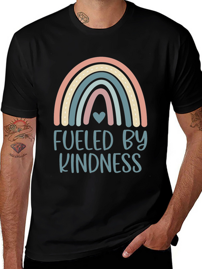 Kindness Fueled Rainbow Graphic T-Shirt