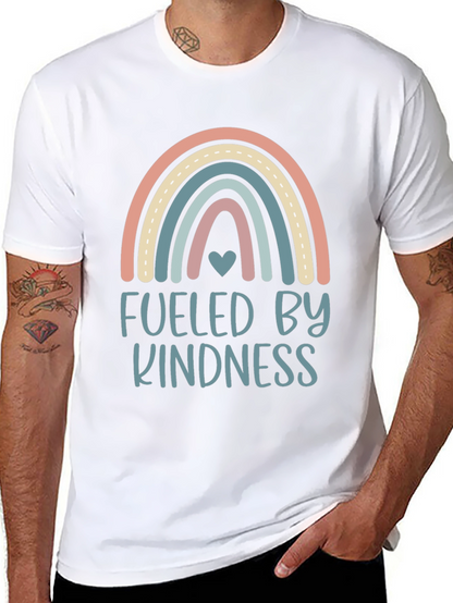 Kindness Fueled Rainbow Graphic T-Shirt
