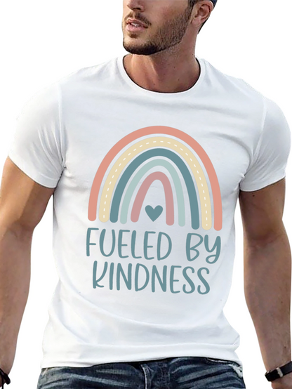 Kindness Fueled Rainbow Graphic T-Shirt