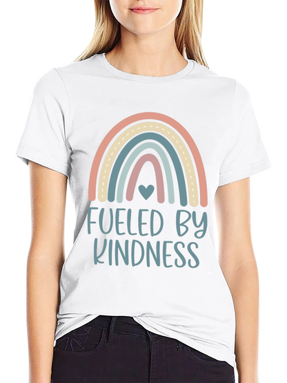 Kindness Fueled Rainbow Graphic T-Shirt