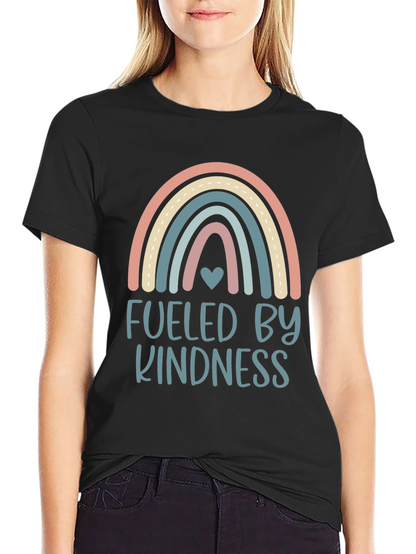 Kindness Fueled Rainbow Graphic T-Shirt