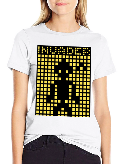 Invader Pixel Art Graphic T-Shirt - Black