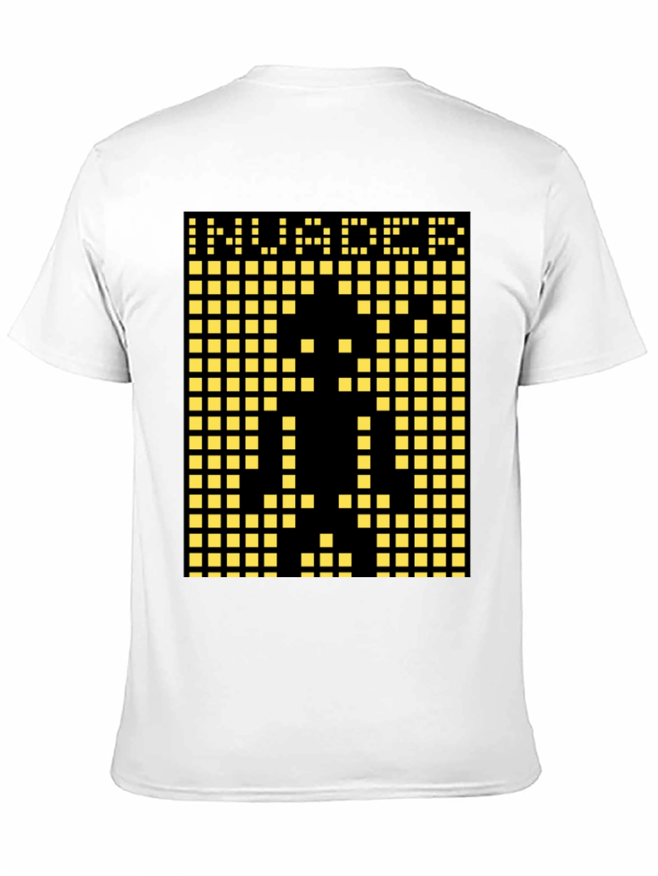 Invader Pixel Art Graphic T-Shirt - Black