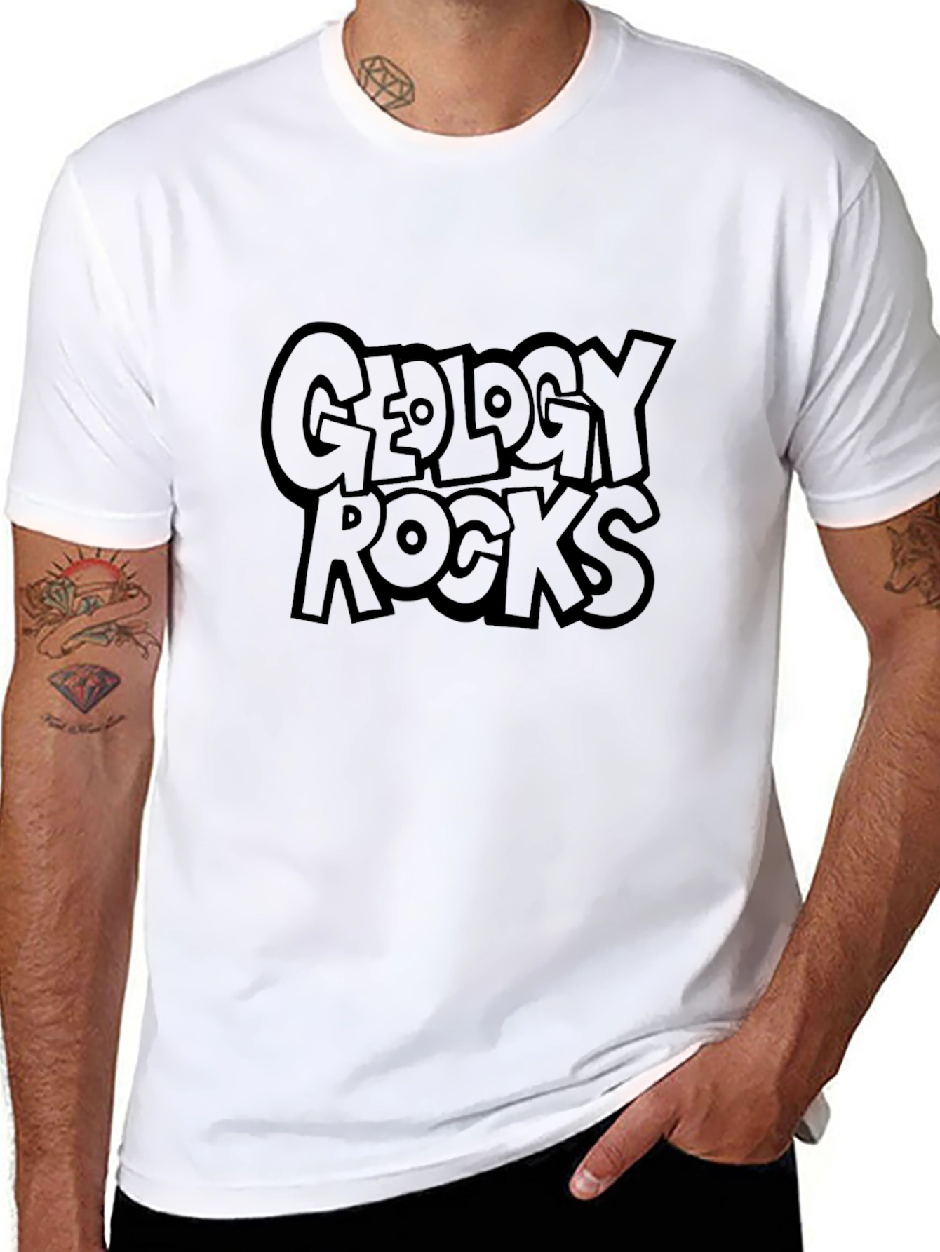 Geology Rocks Black T-Shirt Graphic Tee
