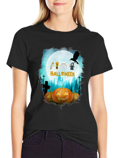 Halloween Character Pumpkin Graphic Tee