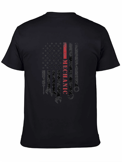 Mechanic American Flag T-Shirt