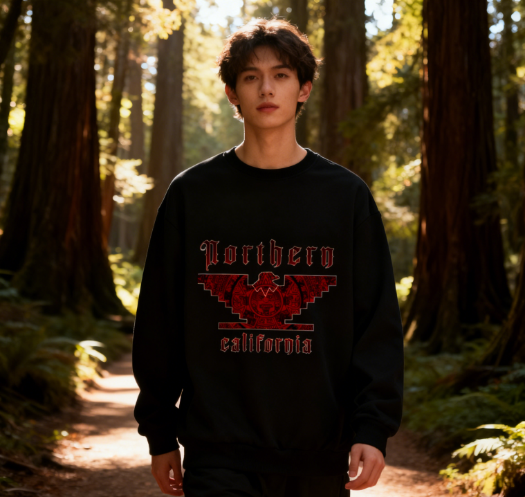 Northern California Tribal-Inspired Graphic Sweatshirt