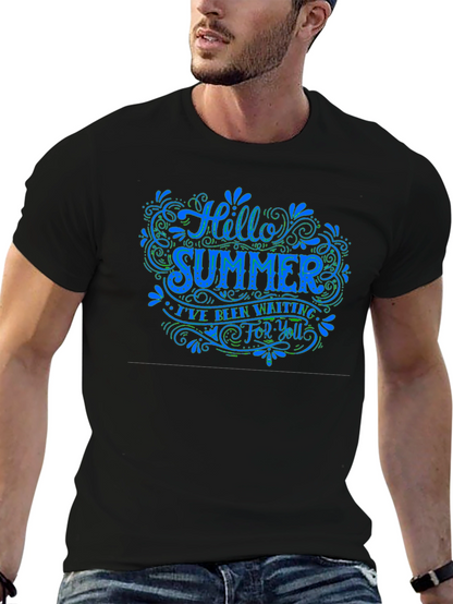 Hello Summer Graphic Tee - Black T-Shirt