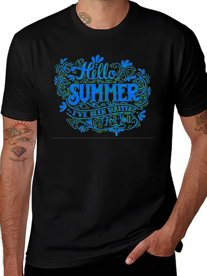 Hello Summer Graphic Tee - Black T-Shirt