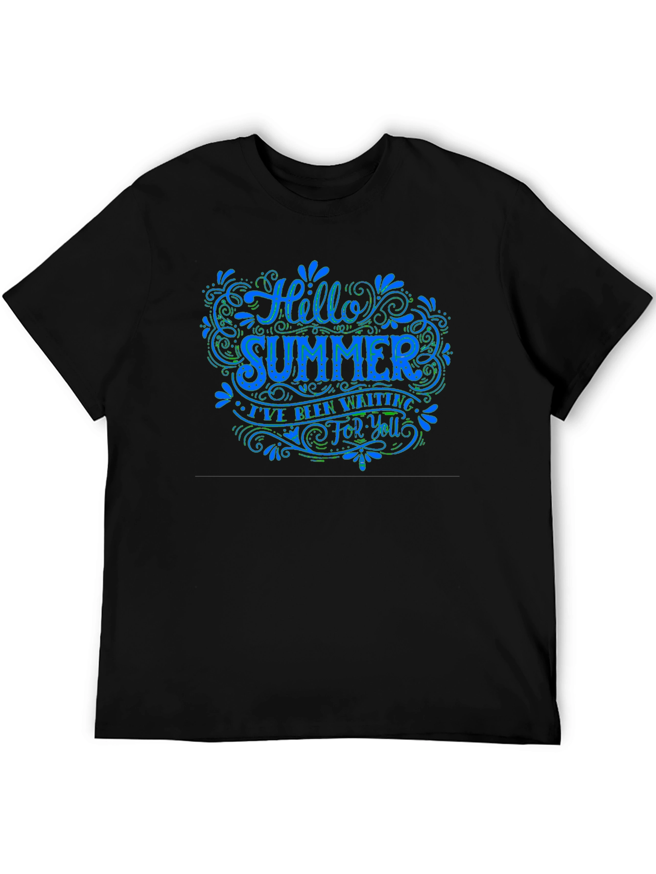 Hello Summer Graphic Tee - Black T-Shirt