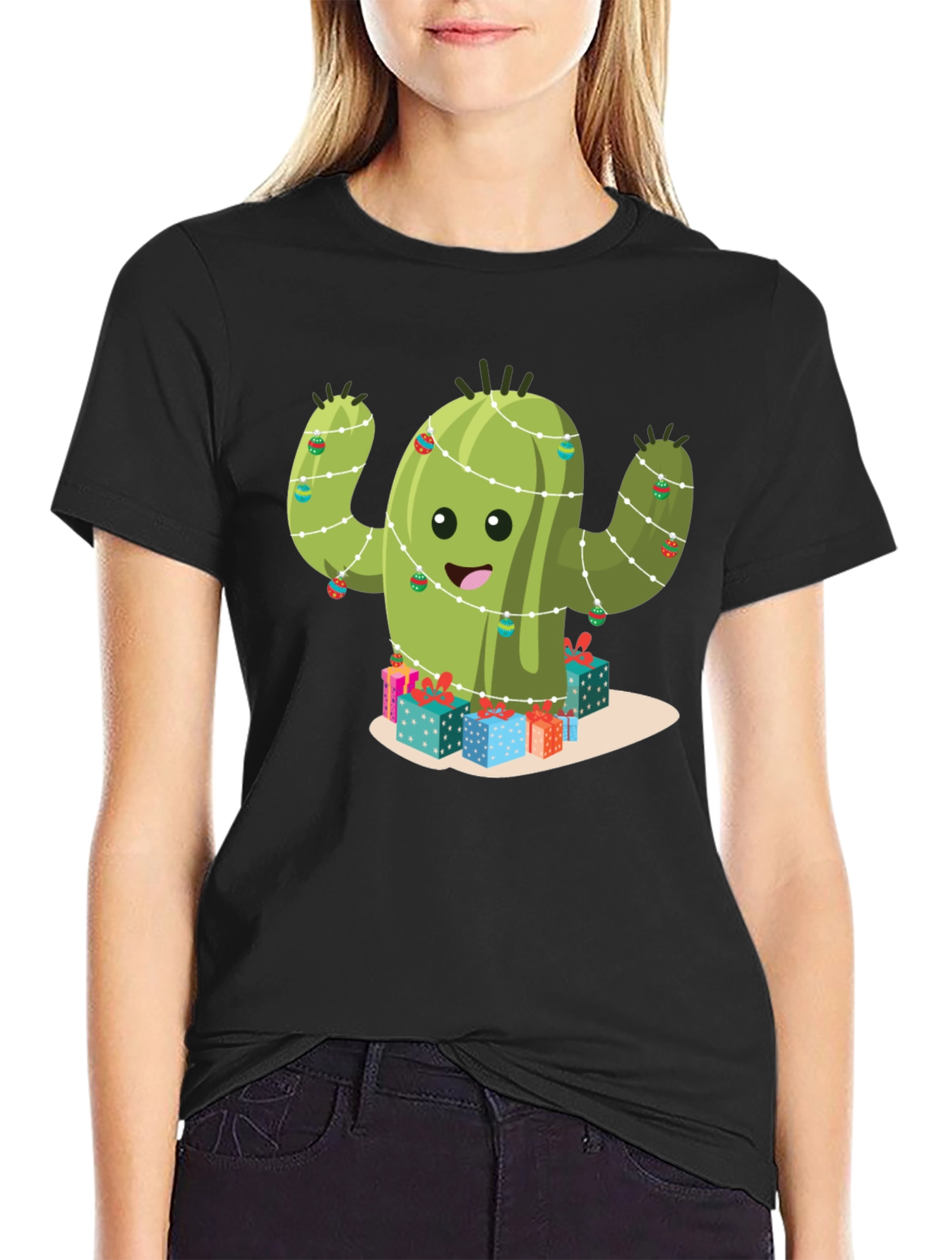 Festive Cactus Graphic Tee