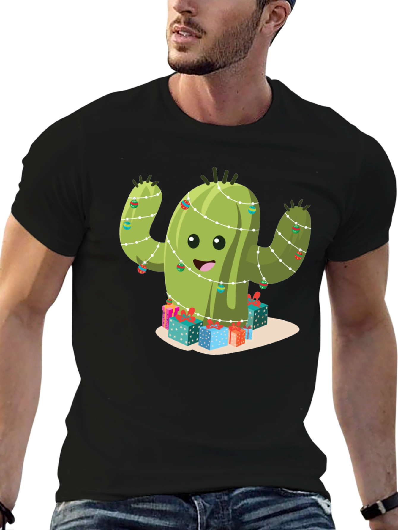 Festive Cactus Graphic Tee