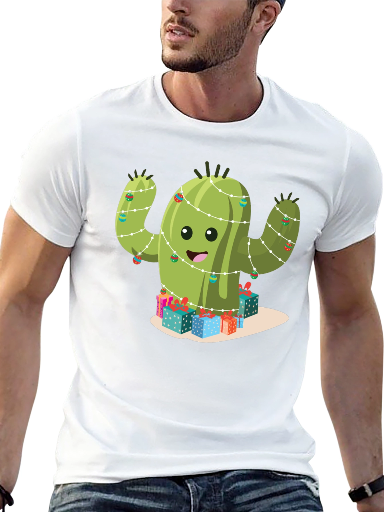 Festive Cactus Graphic Tee