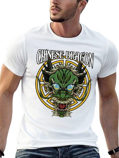 Chinese Dragon Graphic T-Shirt - Black