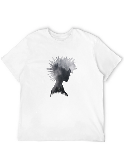 Nature Silhouette Tee - Stylish Graphic Print