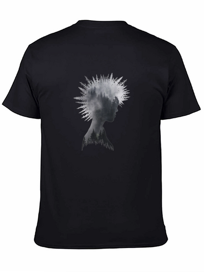 Nature Silhouette Tee - Stylish Graphic Print