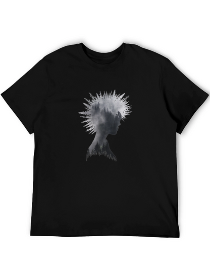 Nature Silhouette Tee - Stylish Graphic Print