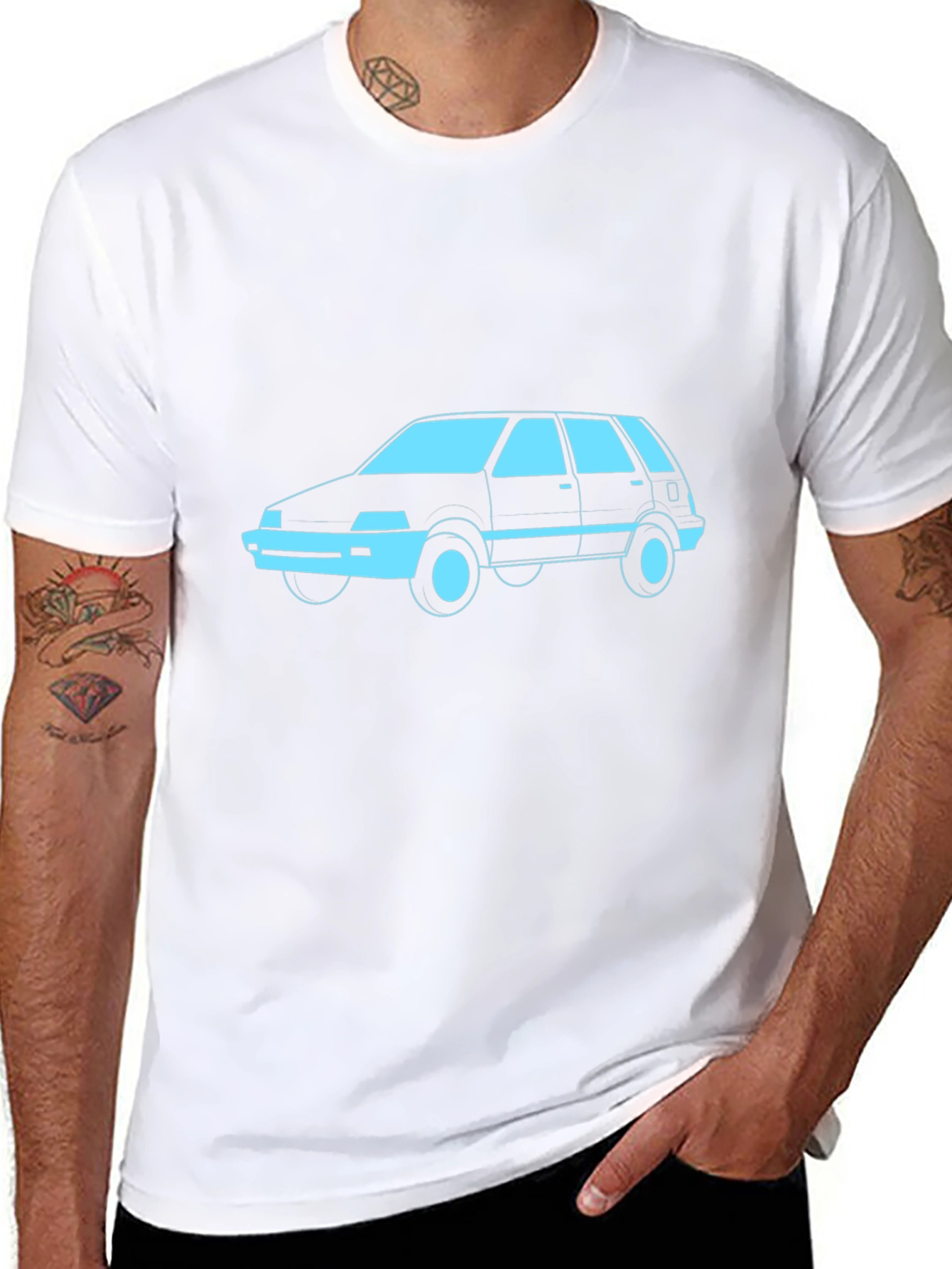 Cool Car Graphic Tee - Black Unisex T-Shirt
