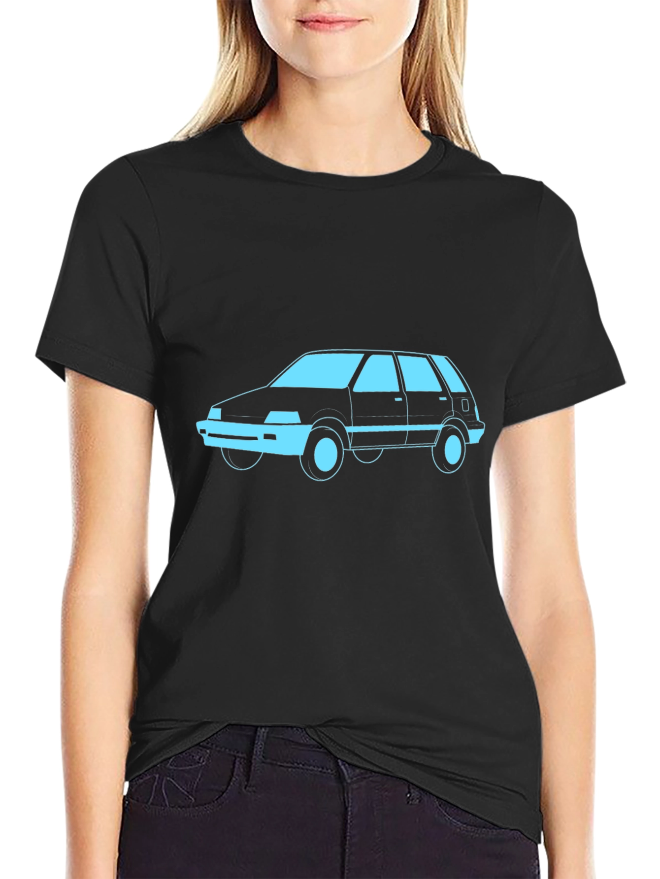 Cool Car Graphic Tee - Black Unisex T-Shirt