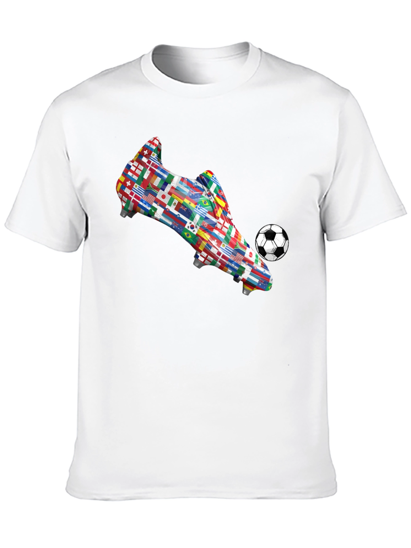 World Flags Soccer Boot T-Shirt