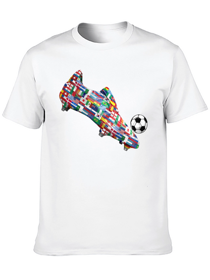 World Flags Soccer Boot T-Shirt