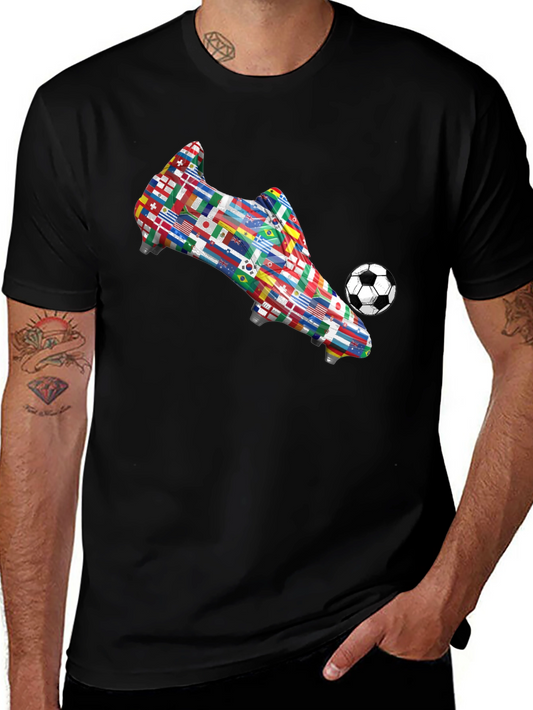World Flags Soccer Boot T-Shirt