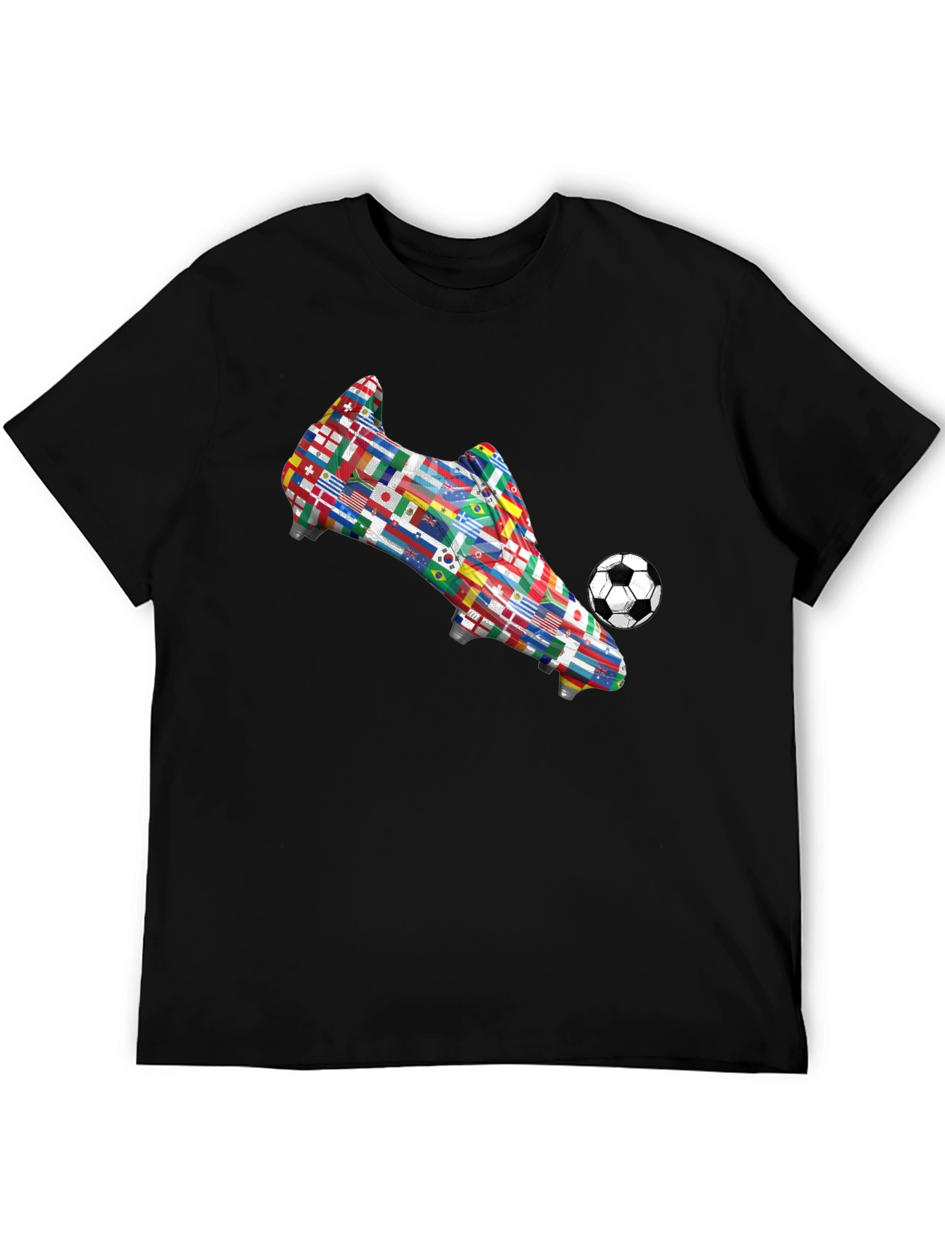 World Flags Soccer Boot T-Shirt