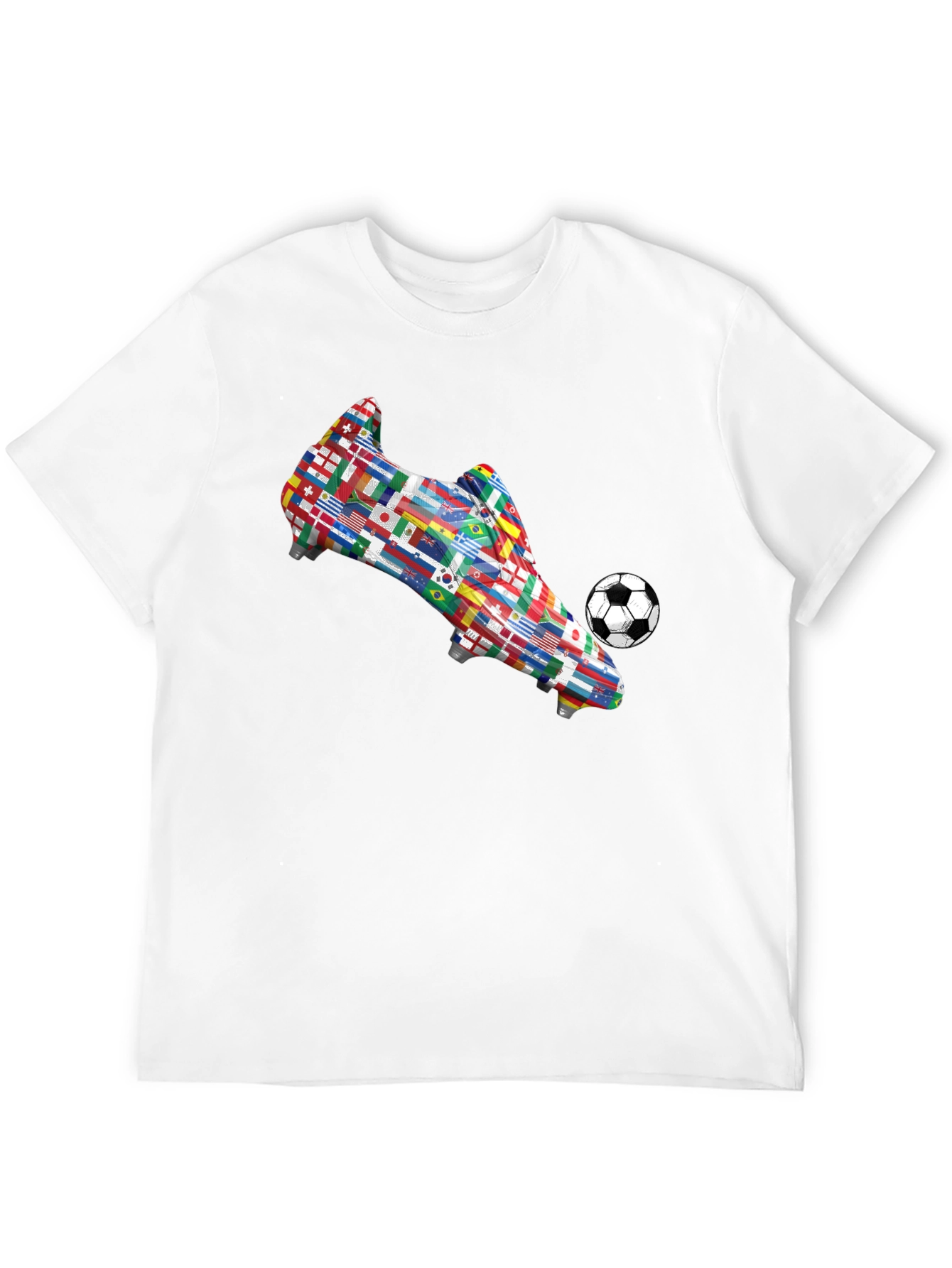 World Flags Soccer Boot T-Shirt