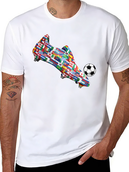World Flags Soccer Boot T-Shirt