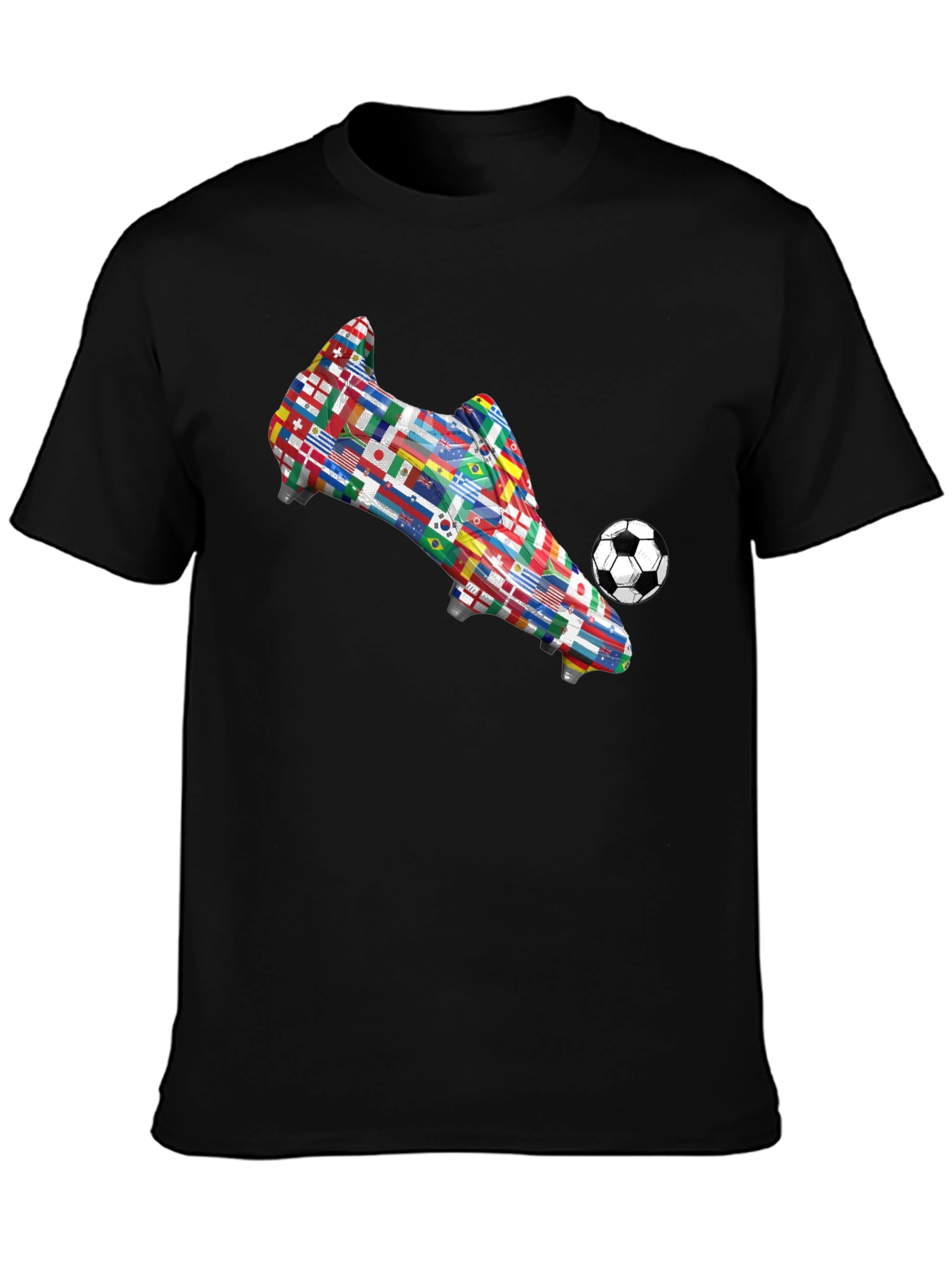 World Flags Soccer Boot T-Shirt