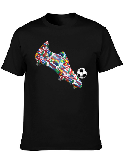 World Flags Soccer Boot T-Shirt