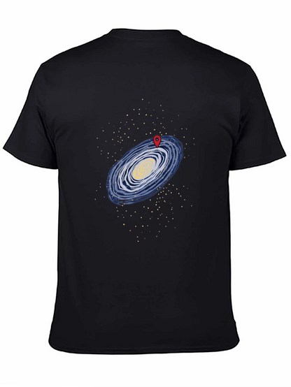 Galaxy Map T-Shirt - Black Graphic Tee