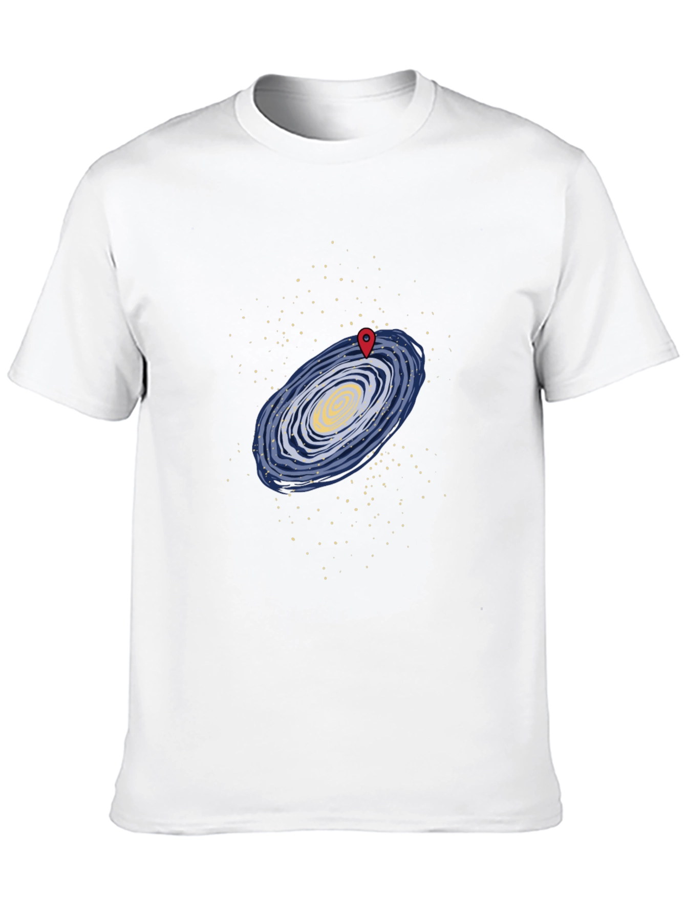 Galaxy Map T-Shirt - Black Graphic Tee