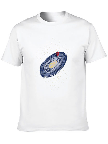Galaxy Map T-Shirt - Black Graphic Tee
