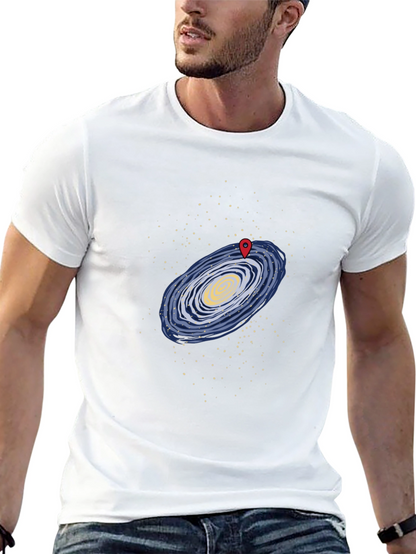 Galaxy Map T-Shirt - Black Graphic Tee