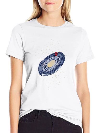 Galaxy Map T-Shirt - Black Graphic Tee