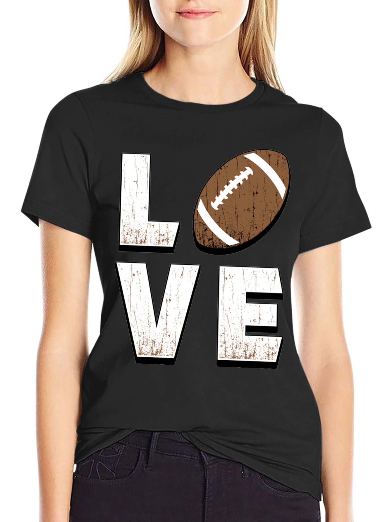 Football Love Graphic Tee