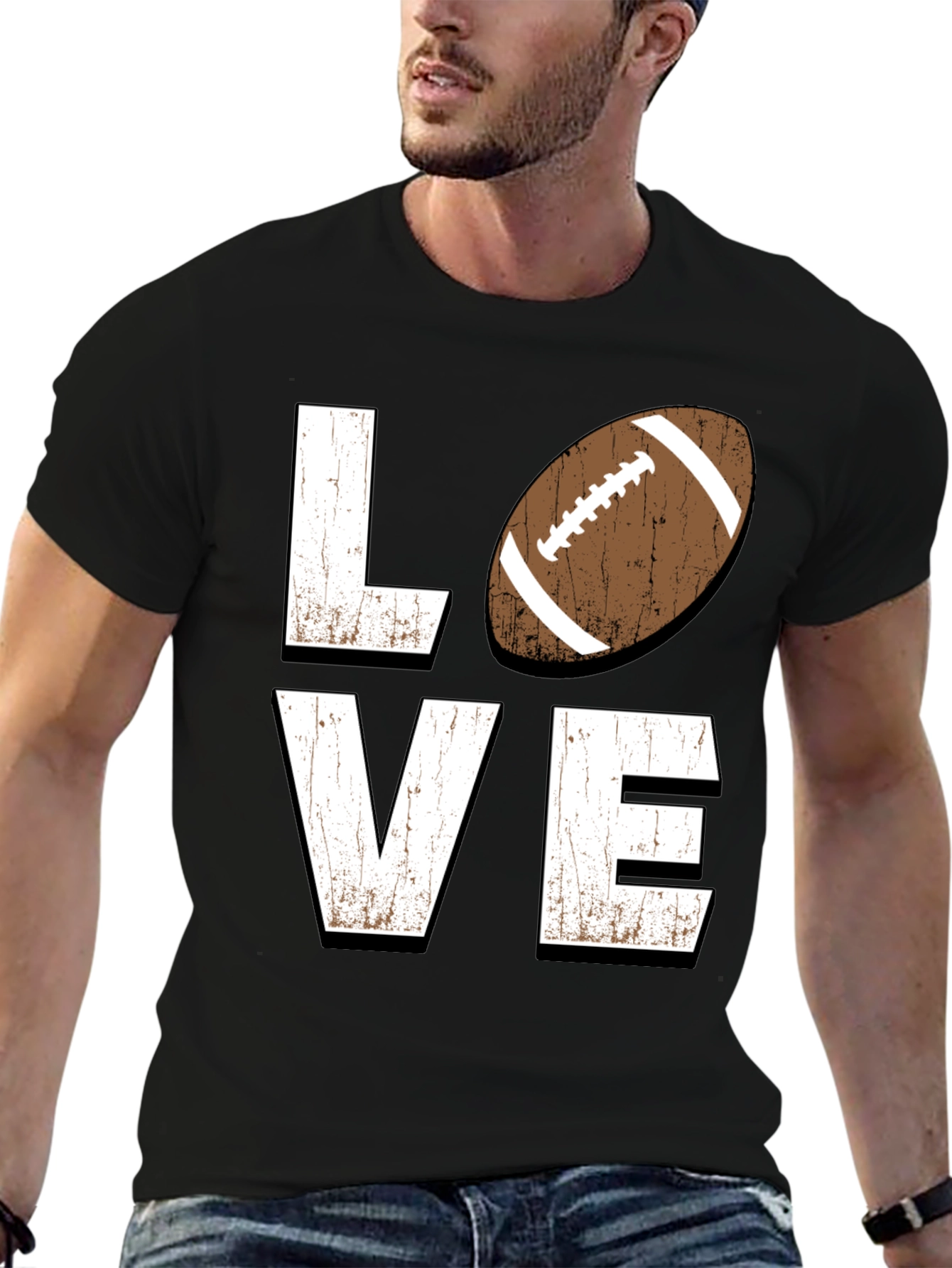 Football Love Graphic Tee