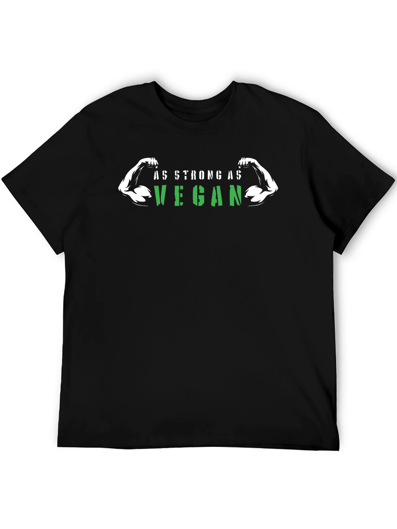 As Strong As Vegan T-Shirt - Black