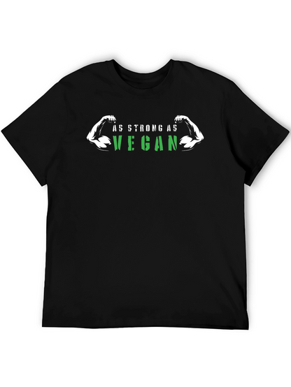 As Strong As Vegan T-Shirt - Black