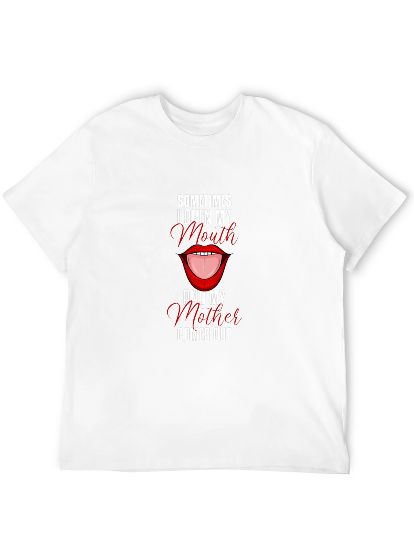 Funny Sometimes I Open My Mouth Graphic Tee