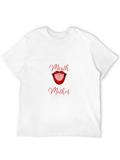 Funny Sometimes I Open My Mouth Graphic Tee